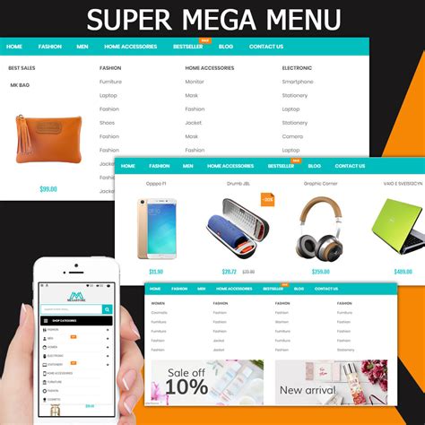 mega menu prestashop